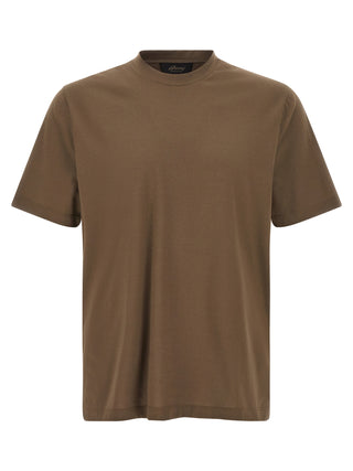 Brioni Brown Cotton T-Shirt