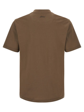 Brioni Brown Cotton T-Shirt