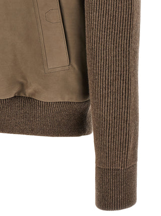 Brioni Brown Calfskin Leather Jacket