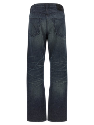 Tom Ford Blue Cotton Jeans Denim