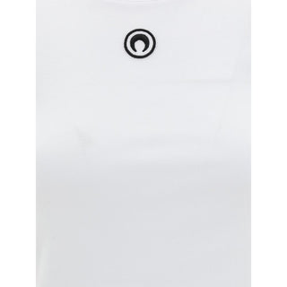 Marine Serre White Cotton T-Shirt