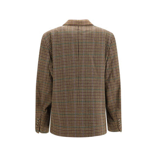 Ganni Brown Recycled Wool Blazer