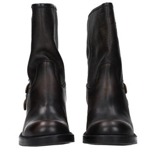 Chloé Black Leather Ankle Boots