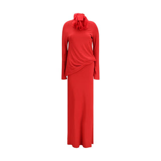 Magda Butrym Red Viscose Casual Dress