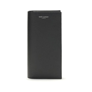 Saint Laurent Black Calf Leather Bos Taurus Wallet