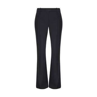 Alexander McQueen Black Acetate Flared Pants