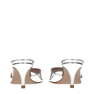 Gianvito Rossi Gray Leather Platform Sandals