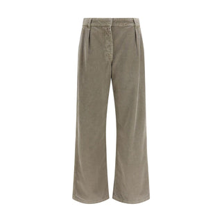 The Row Gray Cotton Casual Pants