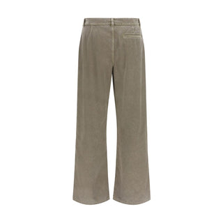 The Row Gray Cotton Casual Pants