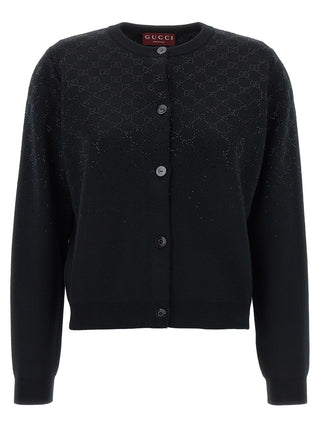 Gucci Black Wool Cardigan