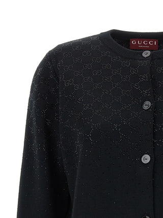 Gucci Black Wool Cardigan