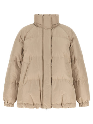Brunello Cucinelli Beige Cotton Full-Length Jacket