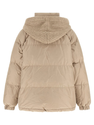 Brunello Cucinelli Beige Cotton Full-Length Jacket