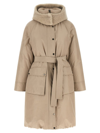 Brunello Cucinelli Beige Cotton Coat
