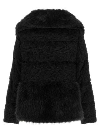 Herno Astrakhan-Effect Long Jacket