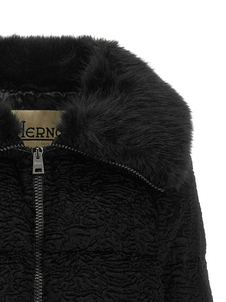 Herno Astrakhan-Effect Long Jacket