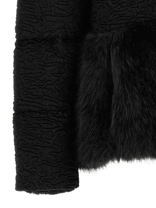 Herno Astrakhan-Effect Long Jacket