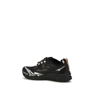 Off-White Black Polyester Athletic Sneakers