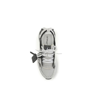 Off-White Multicolor Fabric Athletic Sneakers