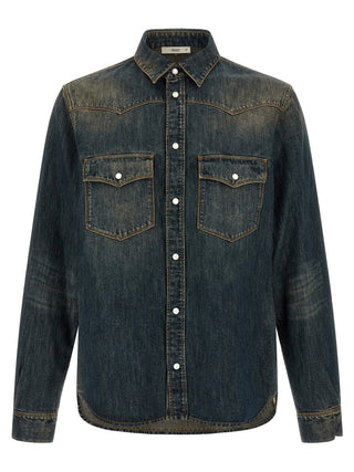 Fendi Blue Cotton Blouse