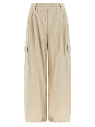 Brunello Cucinelli Beige Cotton Cargo Pants