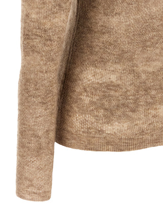 Brunello Cucinelli Beige Silk Cardigan
