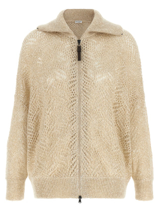 Brunello Cucinelli Beige Polyamide Cardigan