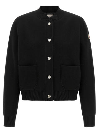 Moncler Black Polyamide Cardigan
