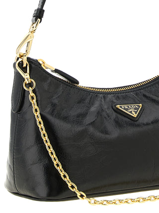Prada Black Calfskin Shoulder Bag