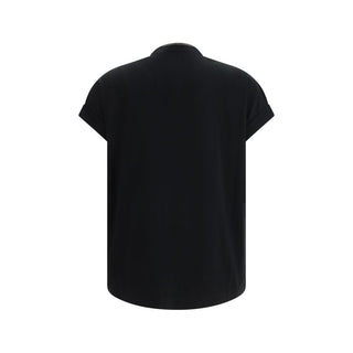 Brunello Cucinelli Monili V-Neck Cotton T-Shirt