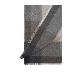 Brunello Cucinelli Check Wool and Cashmere Scarf