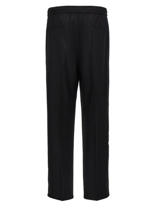 Brunello Cucinelli Black Wool Casual Pants