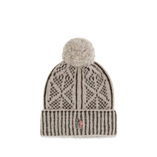 Moncler Grenoble Gray Alpaca Vicugna Pacos Beanie