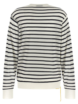Fendi Bicolor Virgin Wool Cardigan