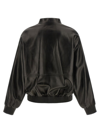 Khaite Black Lamb Leather Leather Jacket
