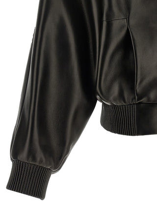 Khaite Black Lamb Leather Leather Jacket