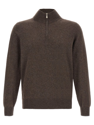 Brunello Cucinelli Brown Cashmere Cardigan