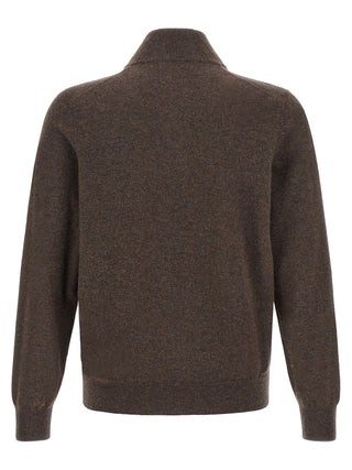 Brunello Cucinelli Brown Cashmere Cardigan