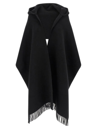 Brunello Cucinelli Black Wool Scarf
