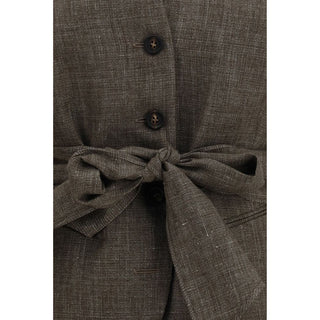 Brunello Cucinelli Brown Linen Blazer