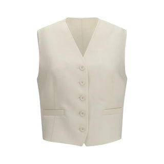 Fendi Beige Wool Oves Aries Waistcoat