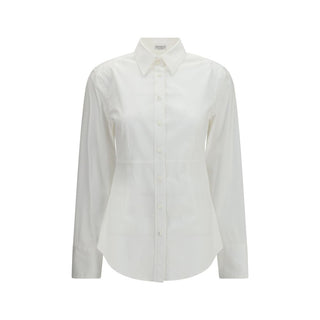 Brunello Cucinelli White Cotton Shirt