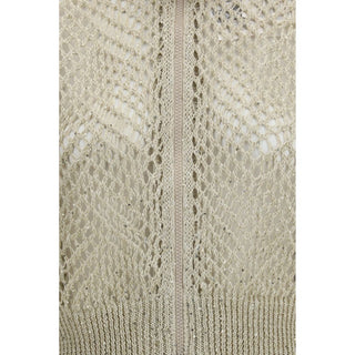 Brunello Cucinelli Beige Linen Cardigan