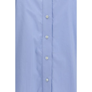Brunello Cucinelli Blue Cotton Blouse
