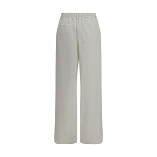 Brunello Cucinelli White Cotton Athletic Pants