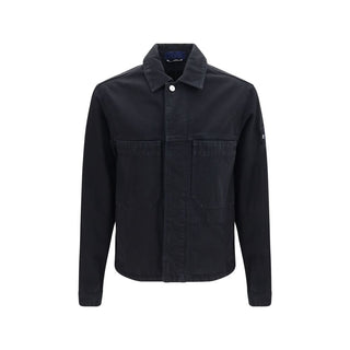 Stone Island Black Cotton Biker Jacket