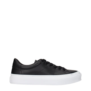 Givenchy Black Leather Low Top Sneakers