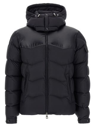 Moncler Black Polyester Full-Length Jacket