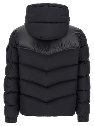 Moncler Black Polyester Full-Length Jacket