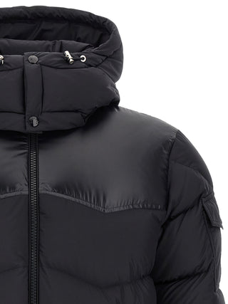 Moncler Black Polyester Full-Length Jacket